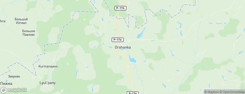 Orshanka, Russia Map