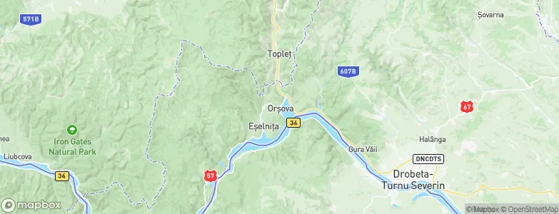 Orşova, Romania Map