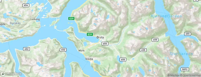 Ørsta, Norway Map