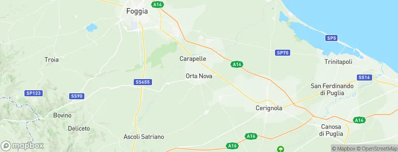 Orta Nova, Italy Map