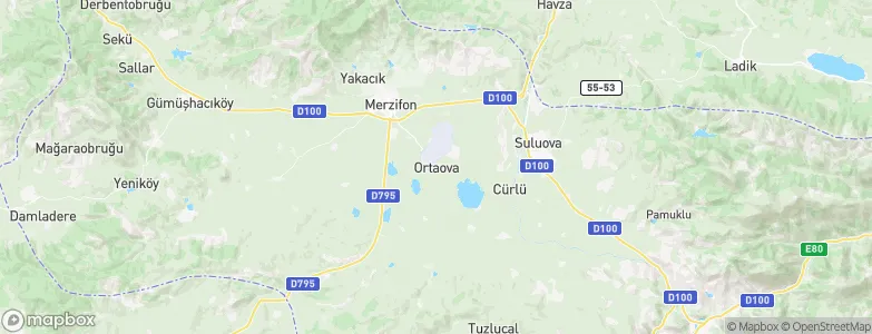Ortaova, Turkey Map