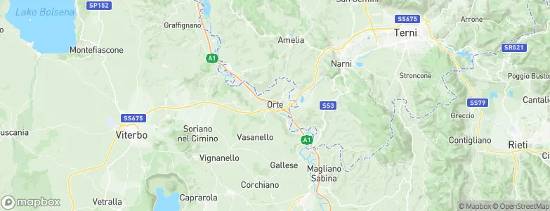Orte, Italy Map