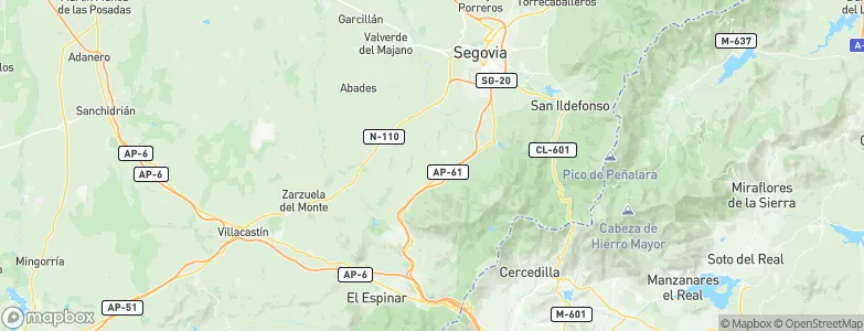 Ortigosa del Monte, Spain Map