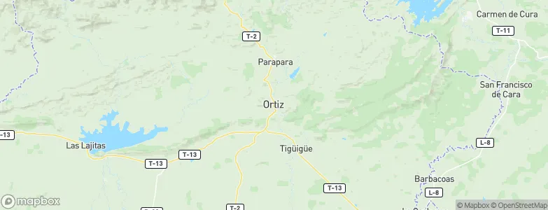 Ortiz, Venezuela Map