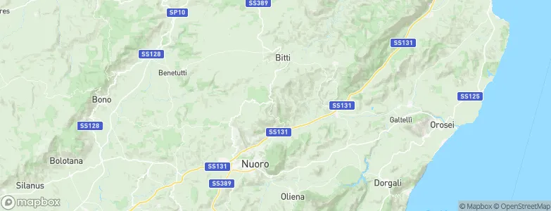 Orune, Italy Map