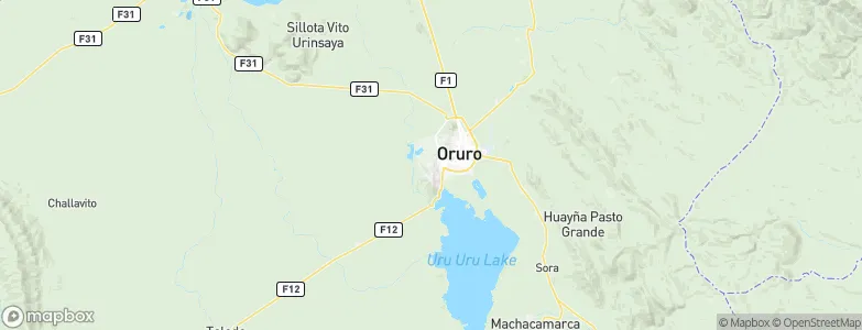 Oruro, Bolivia Map