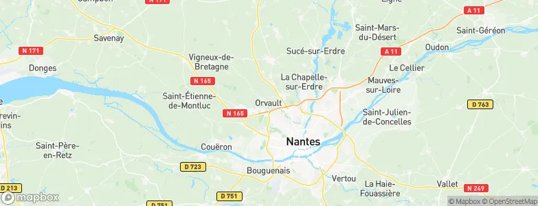 Orvault, France Map