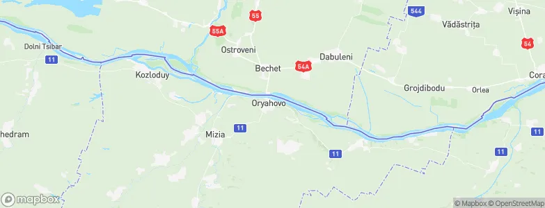 Oryahovo, Bulgaria Map