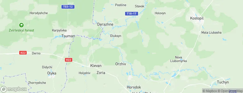 Orzhiv, Ukraine Map