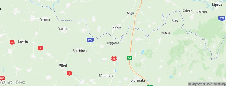 Orţişoara, Romania Map