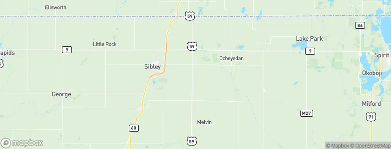 Osceola, United States Map