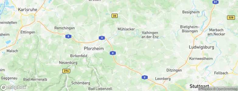 Öschelbronn, Germany Map