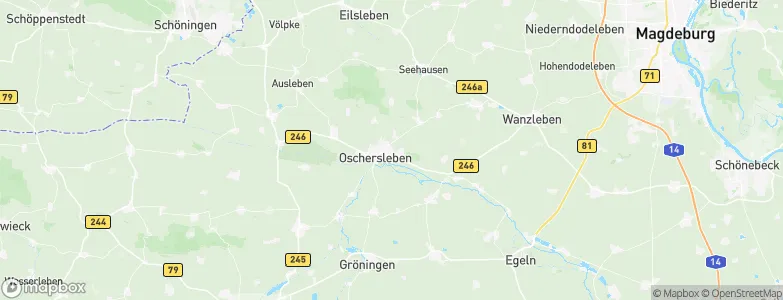 Oschersleben, Germany Map