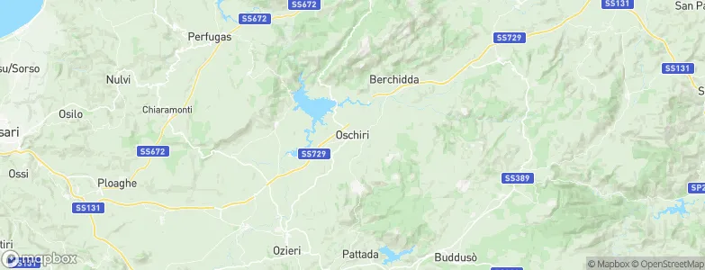 Oschiri, Italy Map