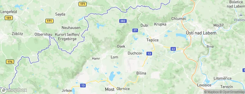 Osek, Czechia Map