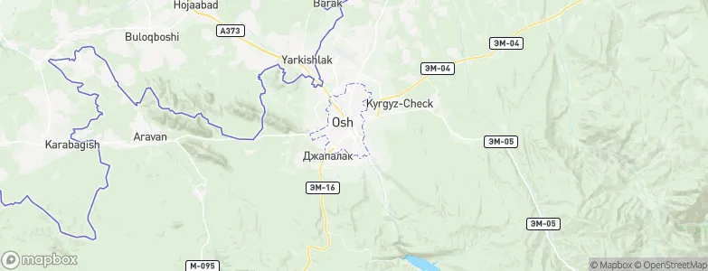 Osh, Kyrgyzstan Map