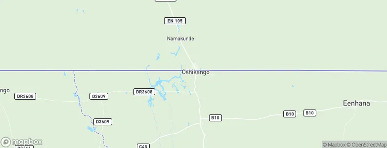 Oshikango, Namibia Map
