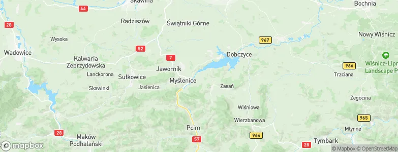 Osieczany, Poland Map