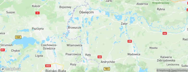 Osiek, Poland Map