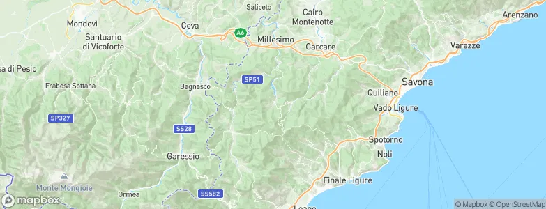 Osiglia, Italy Map