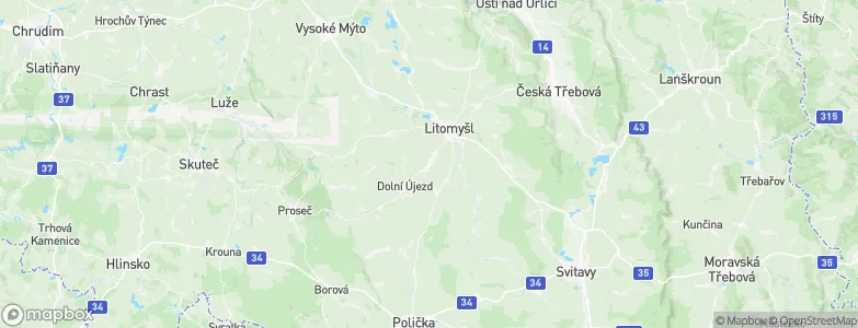 Osík, Czechia Map