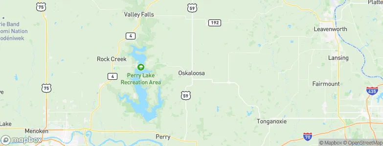 Oskaloosa, United States Map