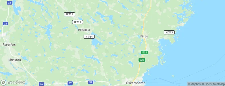 Oskarshamns Kommun, Sweden Map