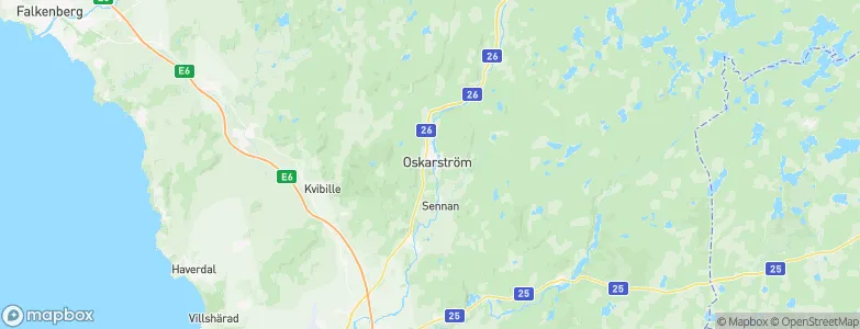 Oskarström, Sweden Map