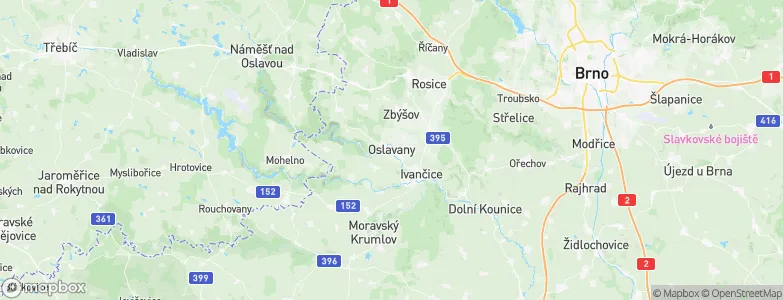 Oslavany, Czechia Map