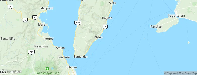 Oslob, Philippines Map