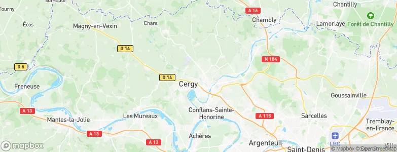 Osny, France Map