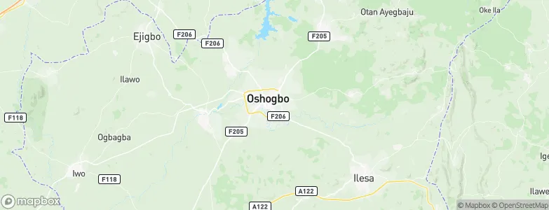 Osogbo, Nigeria Map