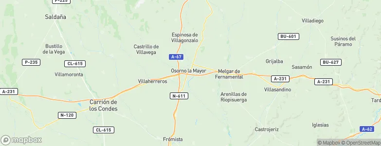 Osorno, Spain Map