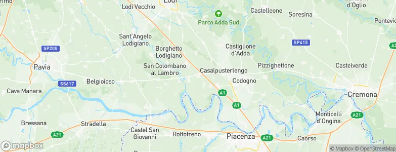 Ospedaletto Lodigiano, Italy Map