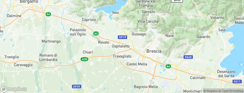 Ospitaletto, Italy Map
