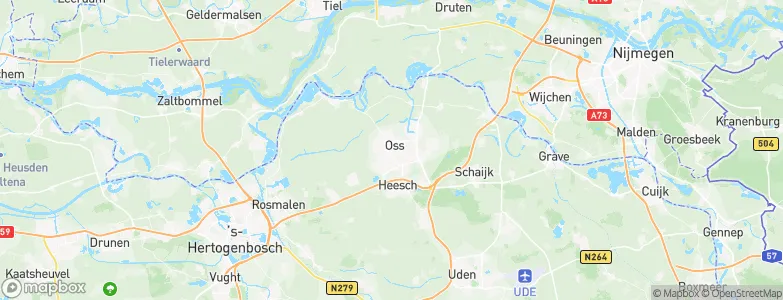 Oss, Netherlands Map