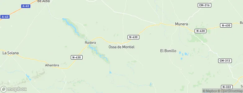 Ossa de Montiel, Spain Map