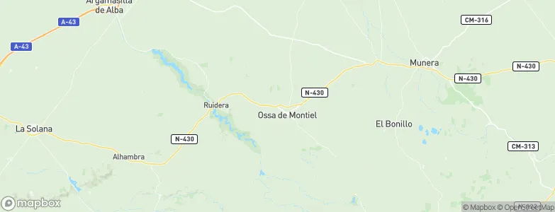 Ossa de Montiel, Spain Map