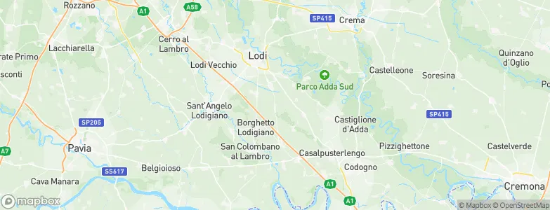 Ossago Lodigiano, Italy Map