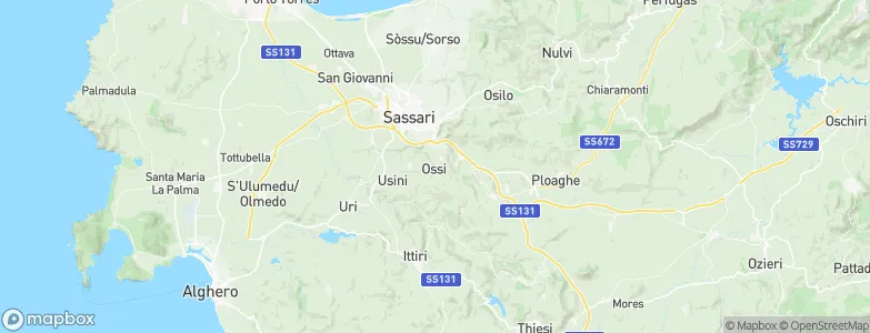 Ossi, Italy Map