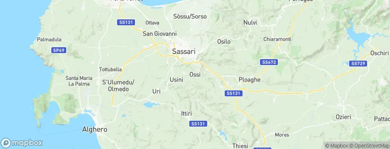Ossi, Italy Map