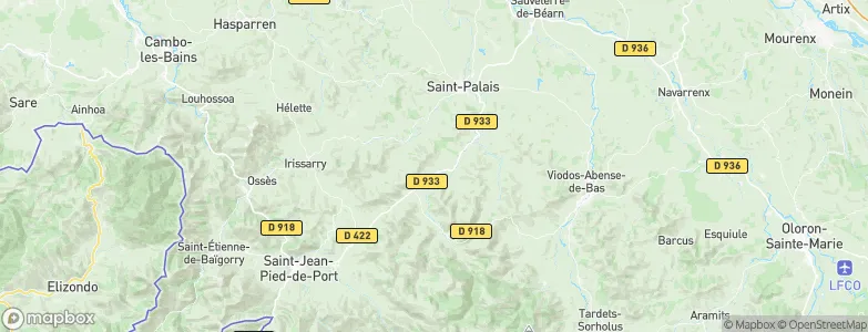 Ostabat, France Map