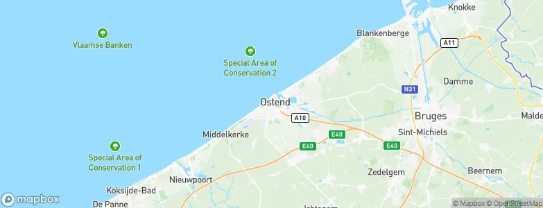 Ostend, Belgium Map