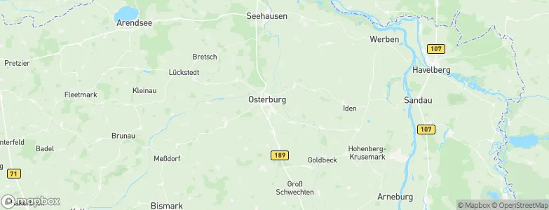 Osterburg, Germany Map