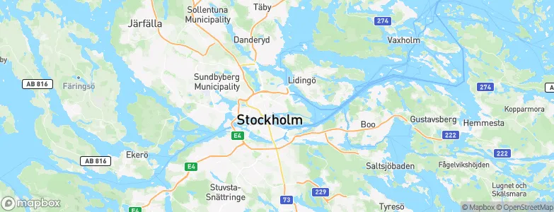 Östermalm, Sweden Map