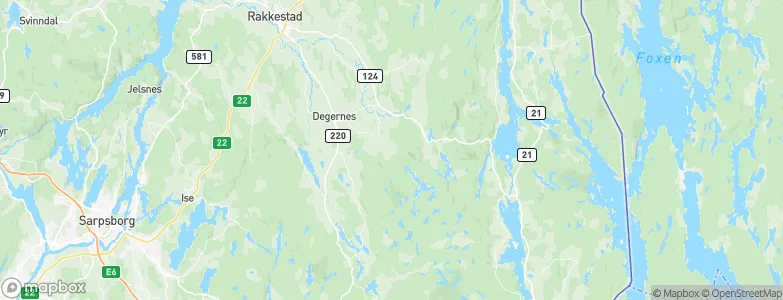 Østfold, Norway Map