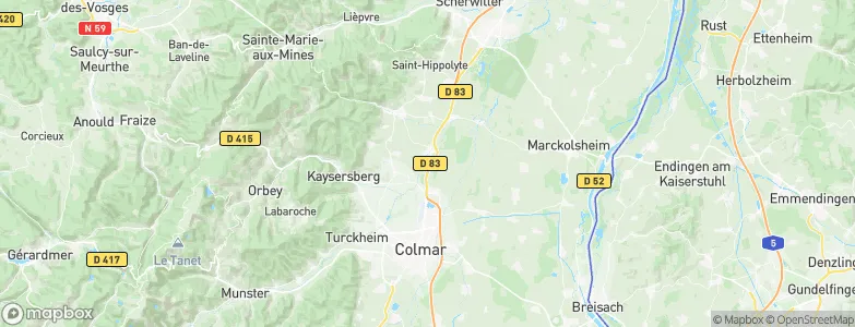 Ostheim, France Map