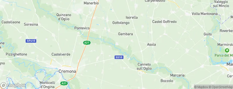 Ostiano, Italy Map