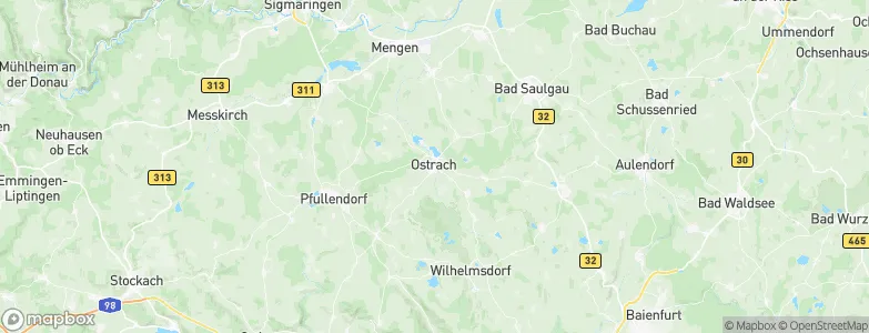 Ostrach, Germany Map