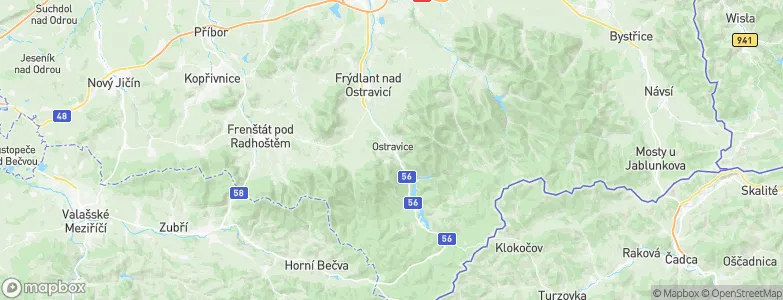 Ostravice, Czechia Map